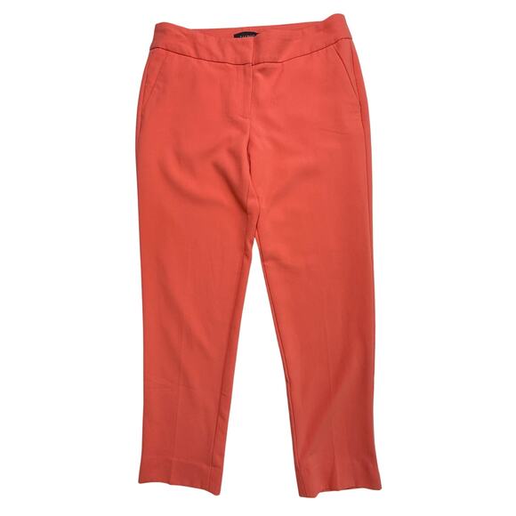 TALBOT Signature Women Straight Leg Ankle Pants Mango Spicy Size 4 - Picture 2 of 11